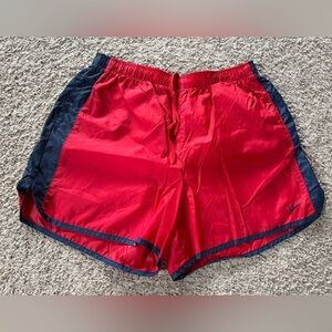 Women’s Nike Unlined Athletic Shirts 4” Inseam Red/navy Size Medium